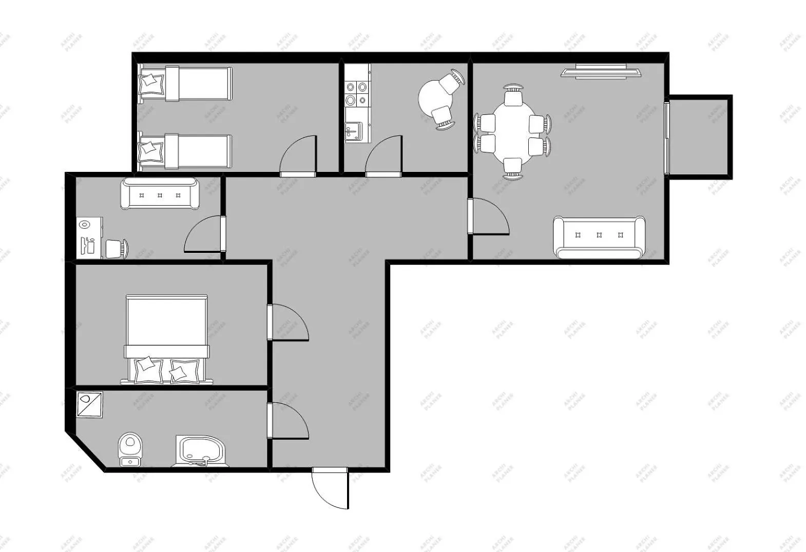 Lion Apartments - Amalfi Quiet Family 3 Bedr Apartment Sopot